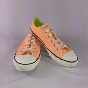 Converse womens Tennis shoes Size 5 Orange EUC